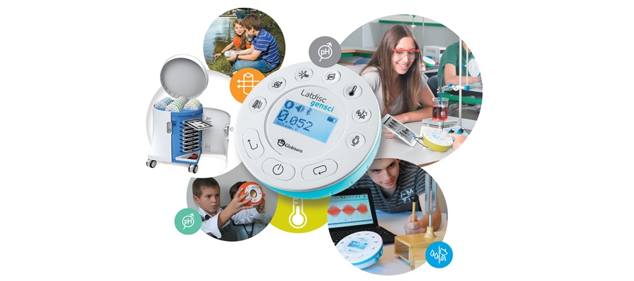 Recolector de datos Labdisc de GlobiSens para laboratorios de ciencias en Colombia