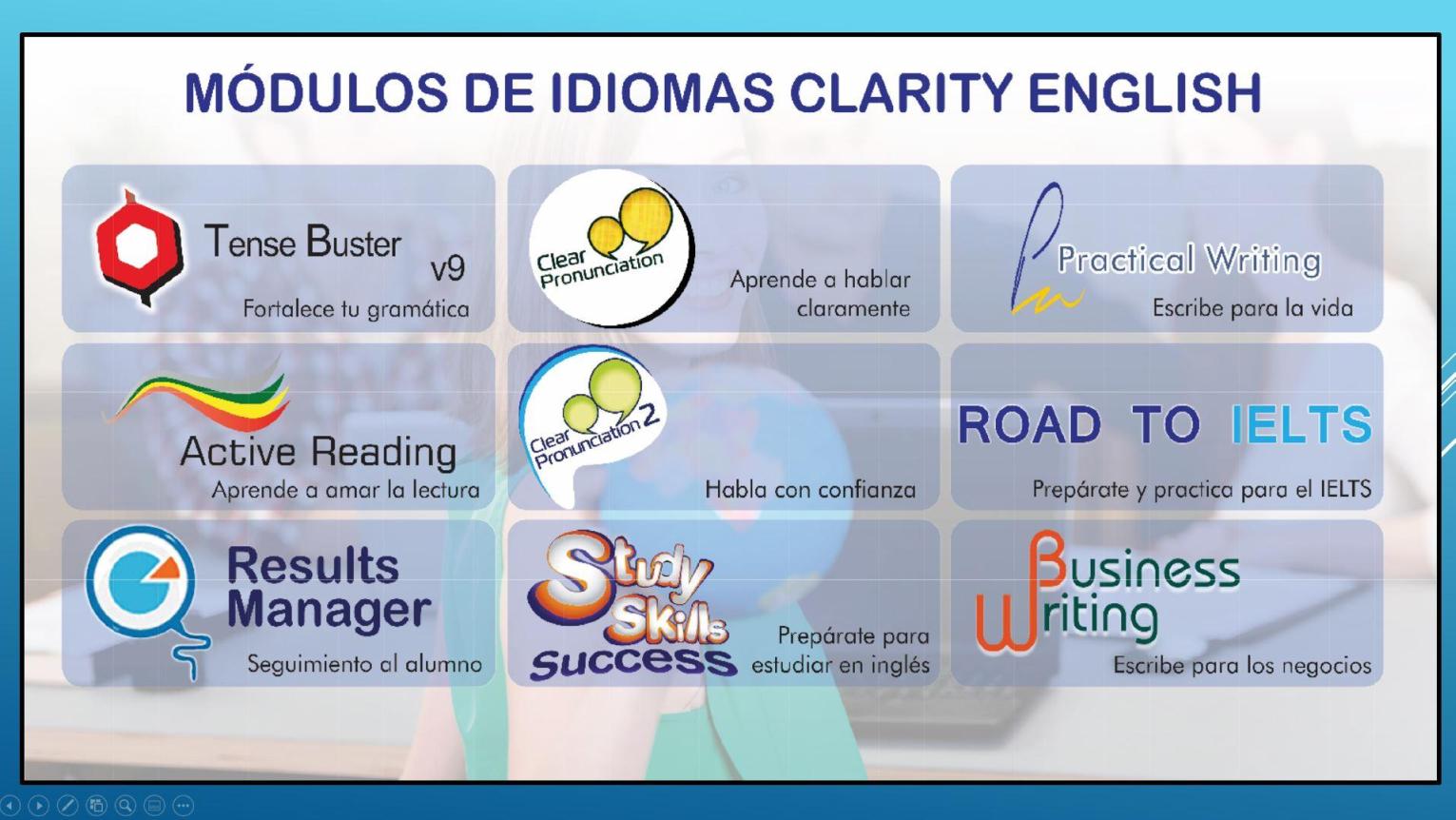 Software de inglés Tense Buster de Clarity English 10